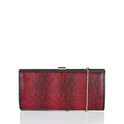 Red 'Flossie' matching clutch bag